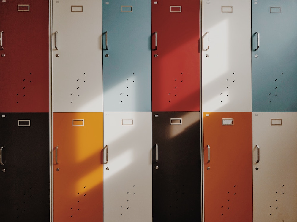 High School lockers